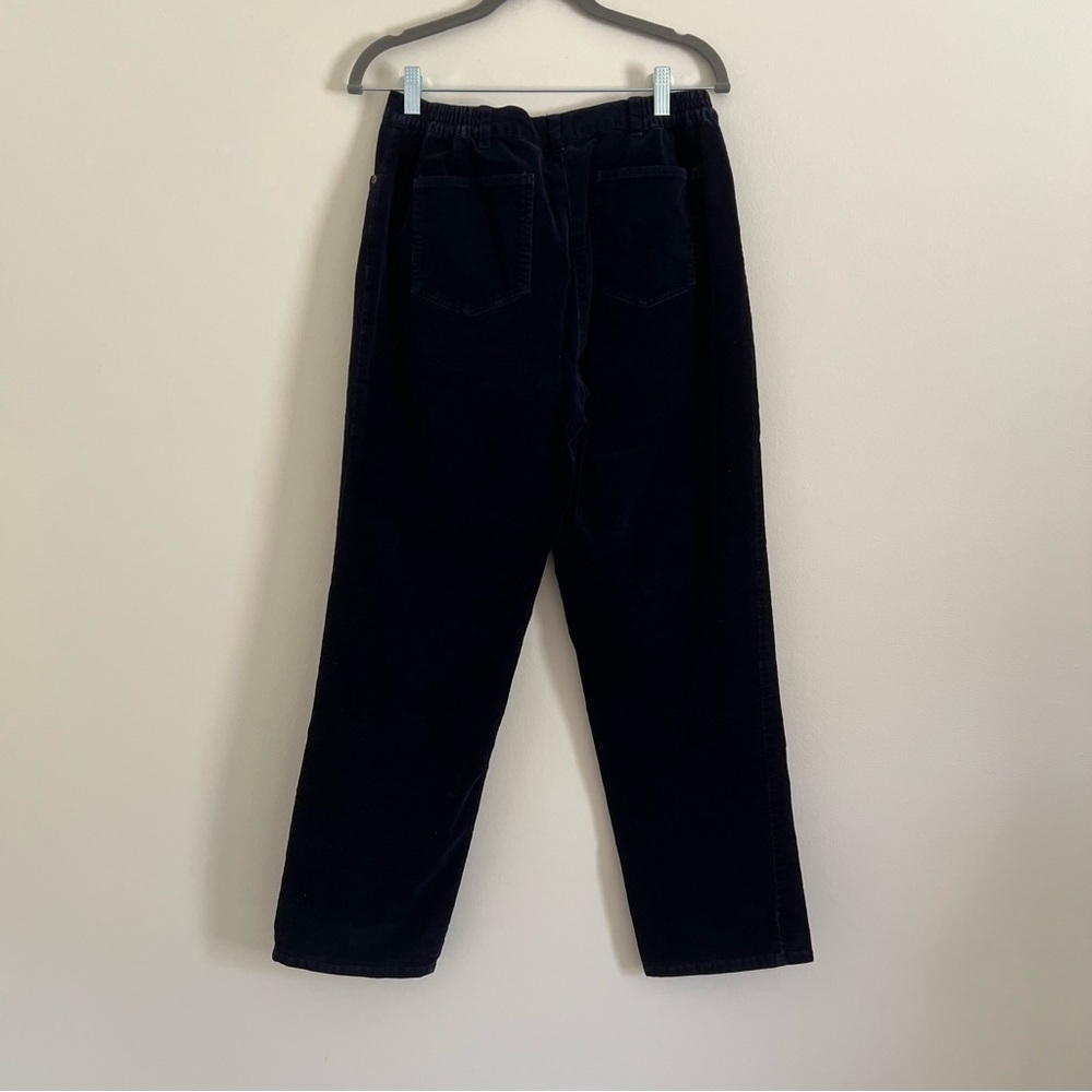 🛍️Ruby Rd. Women Straight Leg Corduroy Pants Navy Blue sz 8 Cotton Work Gorpcore - Picture 6 of 13